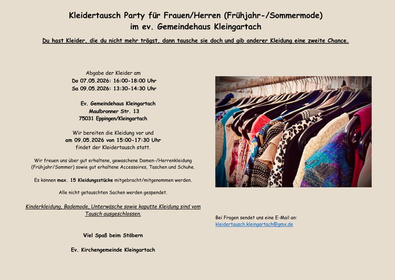 KLEIDERTAUSCHB&Ouml;RSE