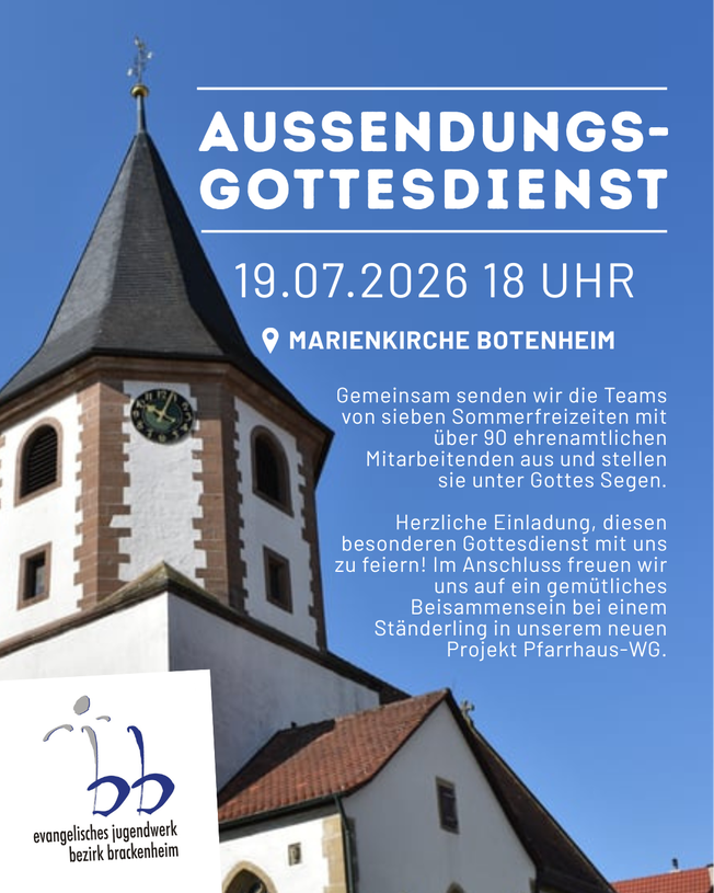 Aussendung der Freizeit-Teams