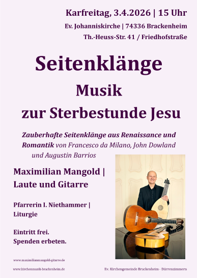 Musik zur Sterbestunde Jesu