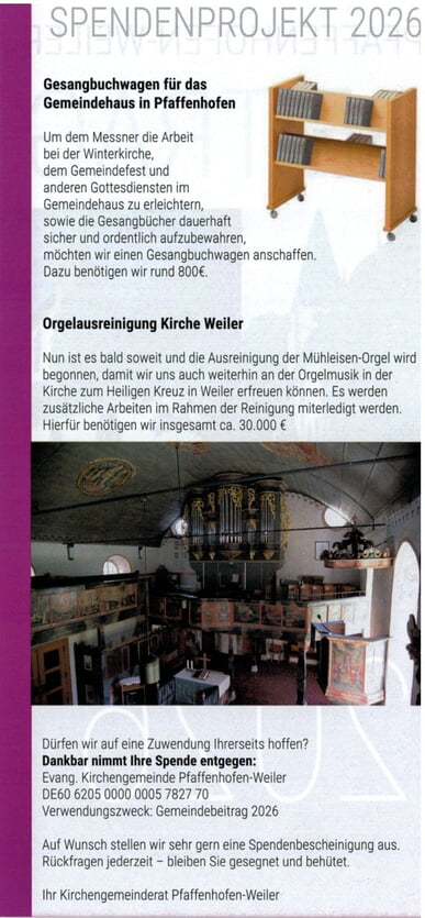 Spendenprojekt 2026